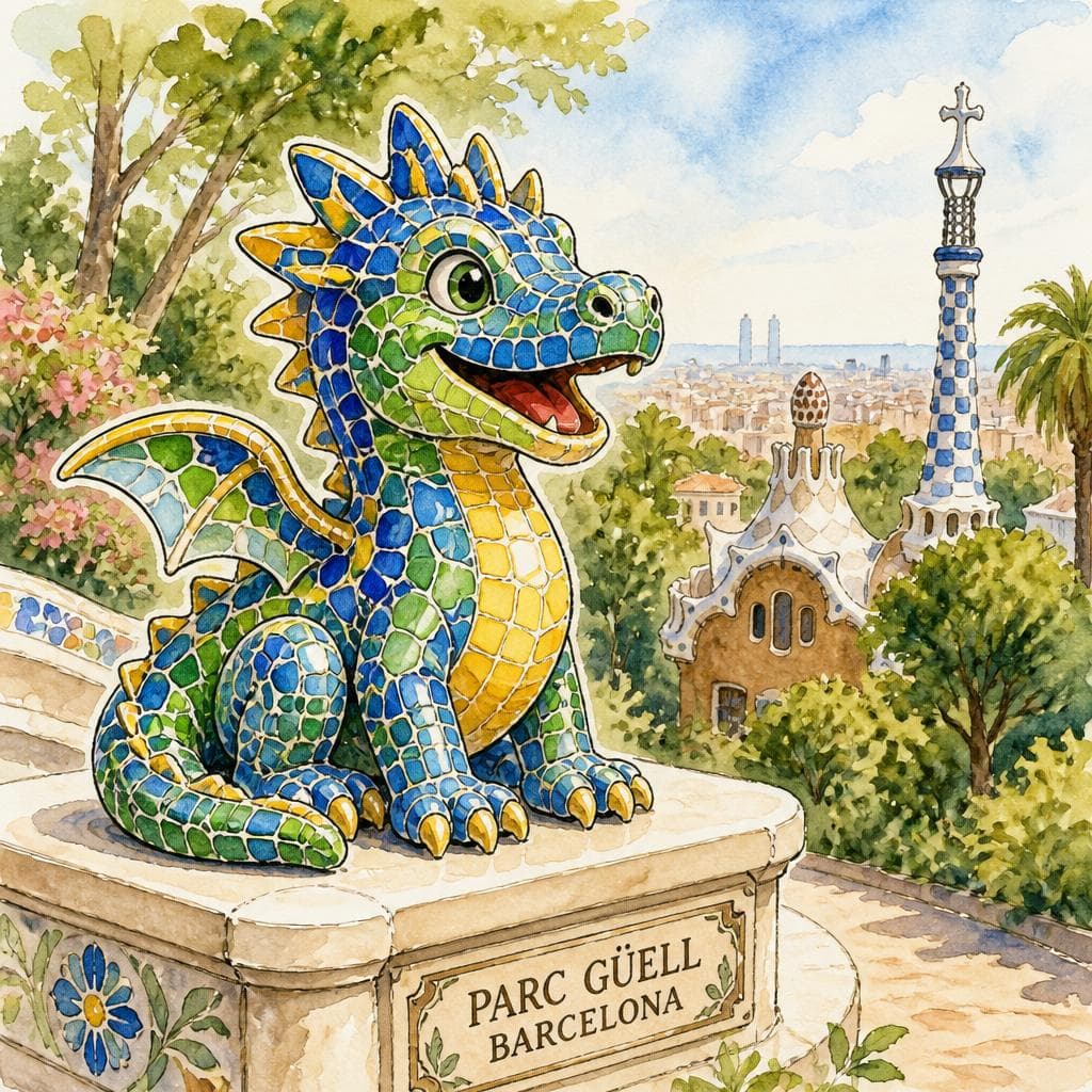 El pequeño dragón de Gaudí — A0 story